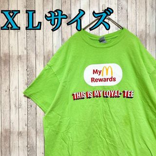 古着 McDonald's Tシャツ　センターロゴ size XL 輸入品 半袖(Tシャツ/カットソー(半袖/袖なし))