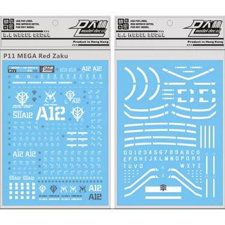 1/48  メガサイズ　シャア専用ザク II用水転写式デカール(模型/プラモデル)