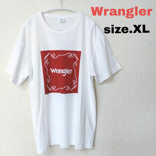 ラングラー(Wrangler)のWrangler ラングラー Tシャツ プリントロゴ デカロゴ size.XL(Tシャツ/カットソー(半袖/袖なし))