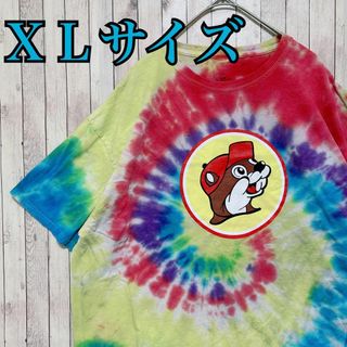 古着　Buc-ee's バッキーズ センターロゴ　Tシャツ おしゃれ　半袖(Tシャツ/カットソー(半袖/袖なし))