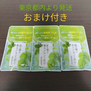 ワカンノモリ(和漢の森)の桑の葉&茶カテキンの恵み 30回×3袋　おまけ付き(ダイエット食品)