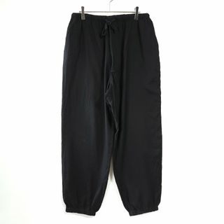 22SS COMOLI シルクネルドローストリングパンツ ネイビー