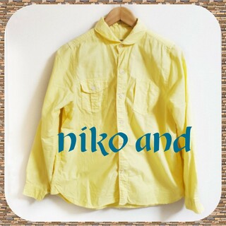 【niko and…】ラウンドカラーが愛らしいシャツ☆イエロー