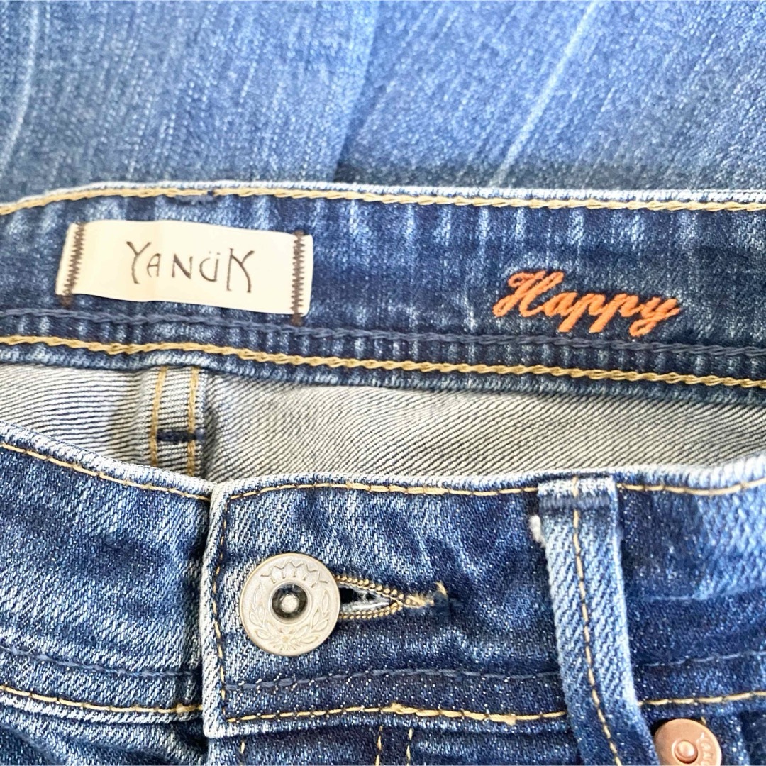 YANUK(ヤヌーク)のYANUK Squarehem Flare “Happy” 26 UBL レディースのパンツ(デニム/ジーンズ)の商品写真