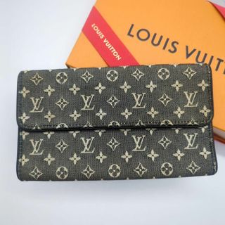 ルイヴィトン(LOUIS VUITTON)のルイヴィトン　モノグラムミニ　 ポルトトレゾール 　インターナショナル　デニム(財布)