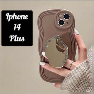 【特価☆早い者勝ち❗️iPhone 14 Plus ケース ミラー グリップ付】(iPhoneケース)