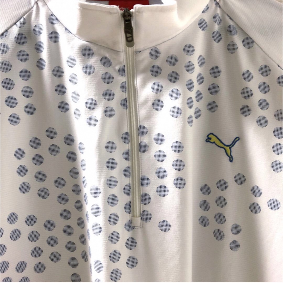 PUMA(プーマ)のPUMA ハーフジップ半袖ポロシャツ　O スポーツ/アウトドアのゴルフ(ウエア)の商品写真