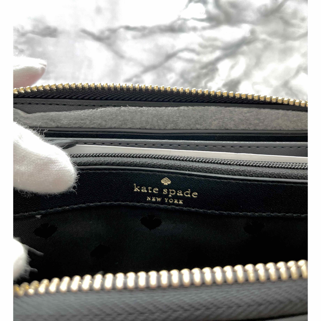 kate spade new york(ケイトスペードニューヨーク)の【新品未使用】ケイトスペード  長財布　キルティング　ブラック レディースのファッション小物(財布)の商品写真