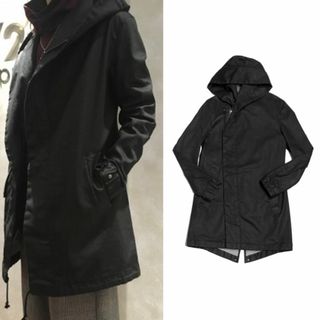 ジュンハシモト(junhashimoto)の数回着8.3万 19SS ジュンハシモト　ラップ コート(モッズコート)