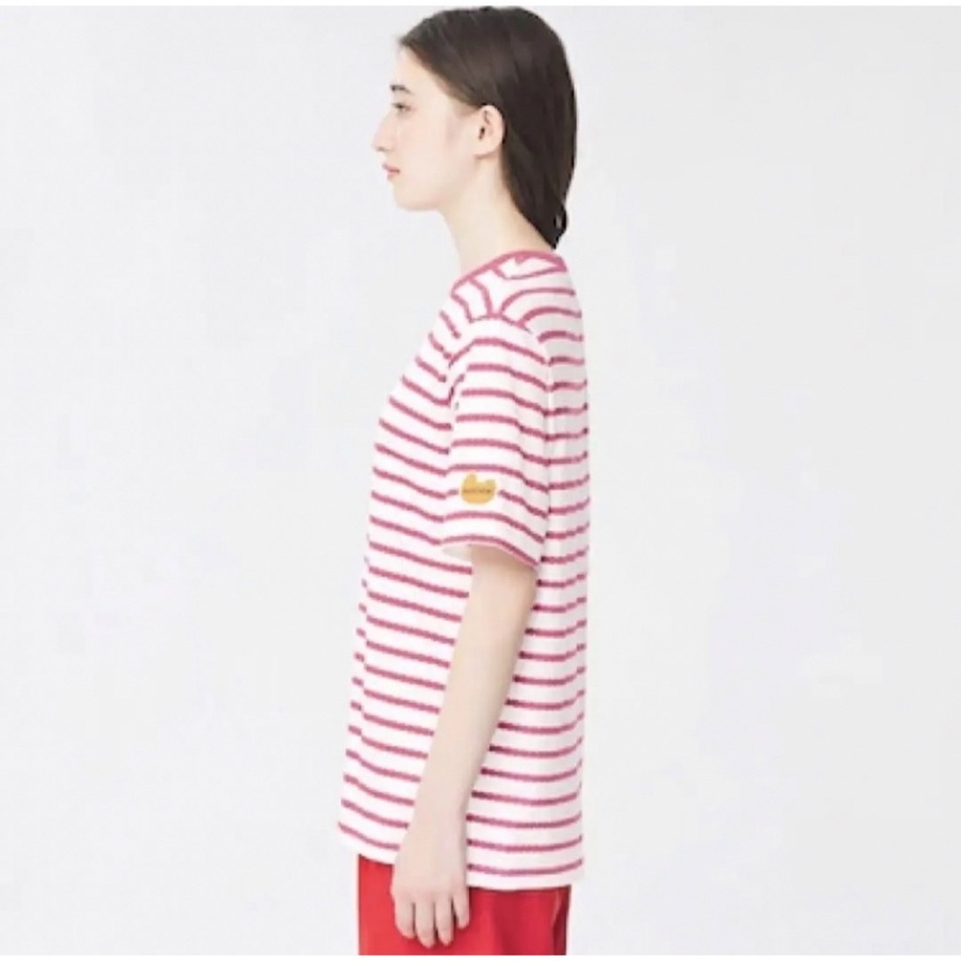 GU(ジーユー)のGU ギンビス コラボ Tシャツ ピンク XL レディースのトップス(Tシャツ(半袖/袖なし))の商品写真
