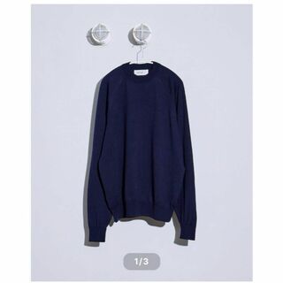 everyone high gauge knit sweater (NAVY)(ニット/セーター)