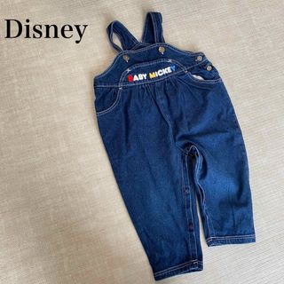 Disney - 【レア】ベビーミッキー　デニム　オーバーオール　サロペットパンツ　古着　日本製