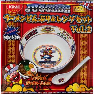 キタデンシ(北電子)のjuggler ジャグラー ラーメンどんぶり＆レンゲセット vol.2(パチンコ/パチスロ)