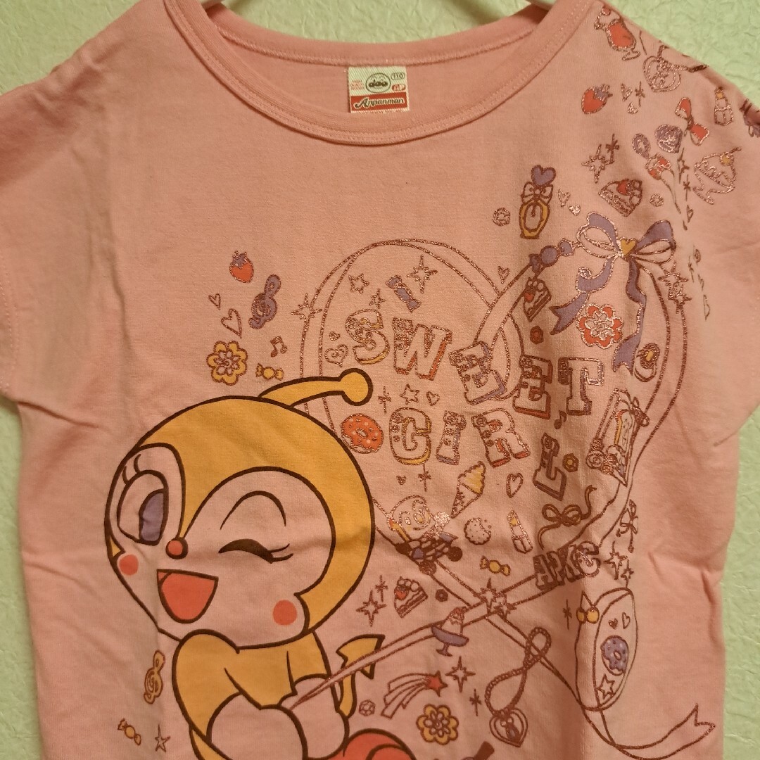 ANPANMAN KIDS COLLECTION(アンパンマンキッズコレクション)のアンパンマンキッズコレクション　ドキンちゃん　Tシャツ 半袖　110 キッズ/ベビー/マタニティのキッズ服女の子用(90cm~)(Tシャツ/カットソー)の商品写真