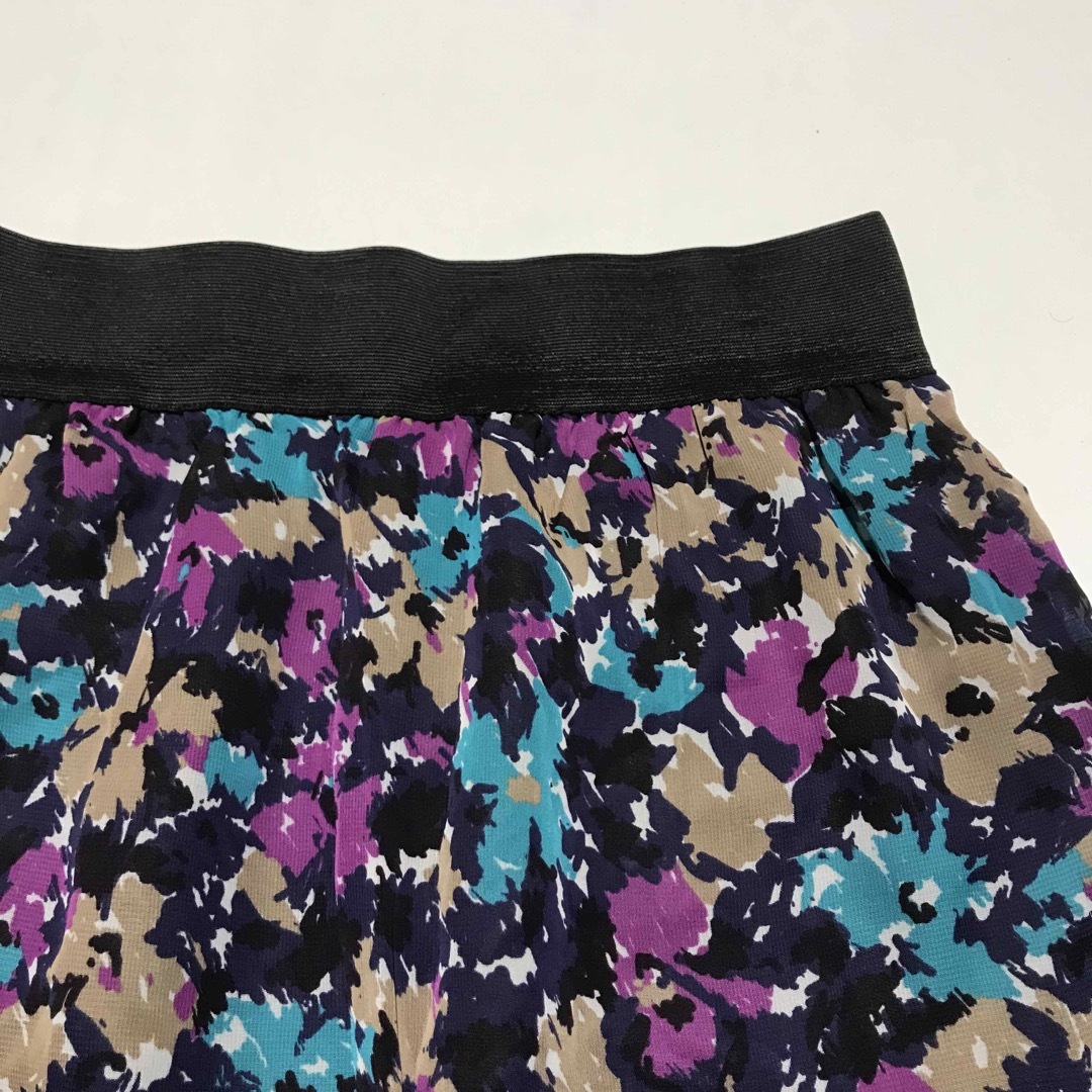 y2k フェアリーコア　裾フリル　スカート　ウエストゴム　Lサイズ レディースのスカート(ひざ丈スカート)の商品写真
