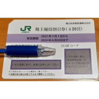 JR東日本　株主優待割引券（4割引）１枚(鉄道乗車券)