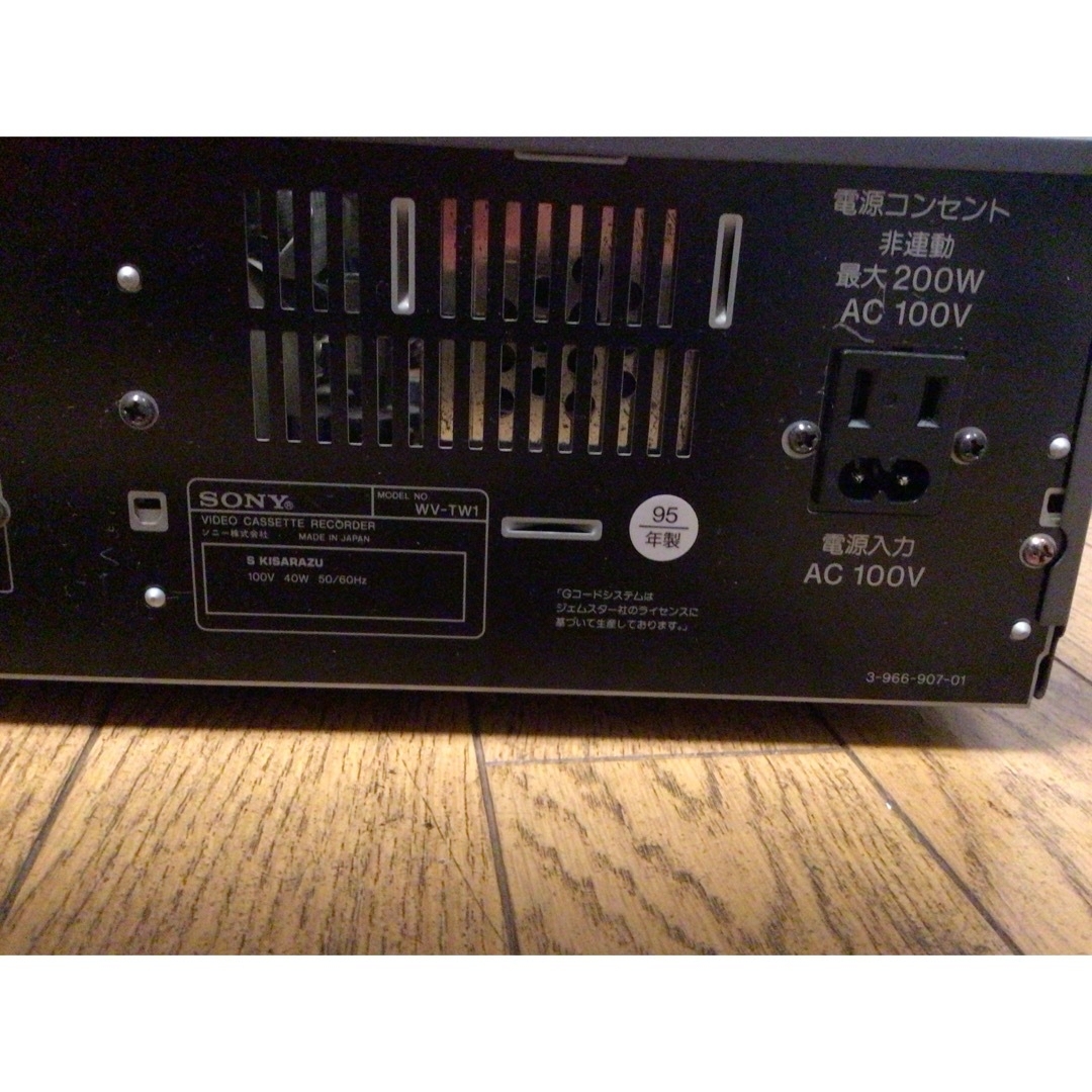 SONY WV-TW1 咲かせ NTSC 8M.VHSビデオデッキキャプチャセット SONY WV-TW1 咲かせ NTSC 8M.VHSビデオデッキキャプチャセット