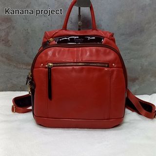 カナナプロジェクト(Kanana project)のカナナプロジェクト  レザー　リュック　レッド　赤　激レア　希少(リュック/バックパック)