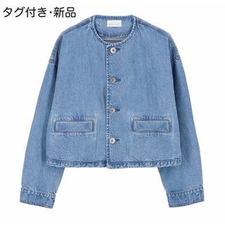 アッパーハイツ(upper hights)の【新品•タグ有り】upper hights ザ クロップド デニムジャケット(Gジャン/デニムジャケット)