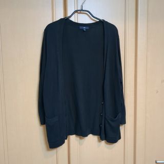 ギャップ(GAP)のGAP カーディガン　黒(カーディガン)