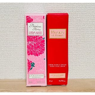 ロクシタン(L'OCCITANE)の新品▼2つセット ロクシタン ハンドクリーム プレゼント ピオニー ローズ(ハンドクリーム)