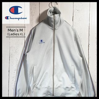 チャンピオン(Champion)のchampion チャンピオン 80s トラックジャケット 刺繡ロゴ M グレー(ジャージ)