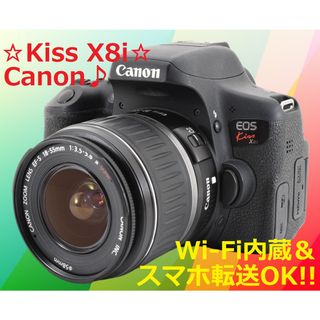 キヤノン(Canon)の美品 Wi-Fi機能搭載!! Canon キャノン Kiss X8i #6606(デジタル一眼)