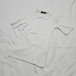 ポロラルフローレン(POLO RALPH LAUREN)の襟フリル♡リブポロシャツ(Tシャツ(半袖/袖なし))