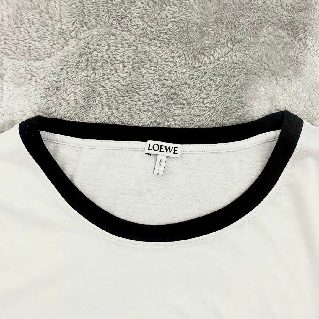 LOEWE(ロエベ)の【現行正規品・未使用級美品】ロエベ スリムフィット Tシャツ アナグラム 白 レディースのトップス(Tシャツ(半袖/袖なし))の商品写真