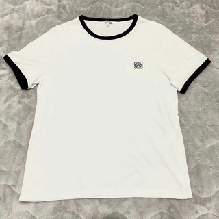 【現行正規品・未使用級美品】ロエベ スリムフィット Tシャツ アナグラム 白