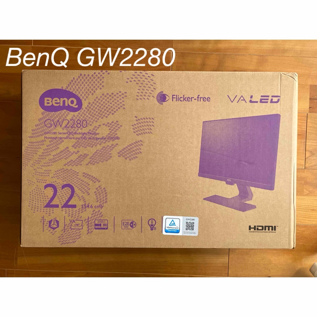 【美品】BenQ GW2280-T 21.5インチ FHDディスプレイ スマホ/家電/カメラのPC/タブレット(ディスプレイ)の商品写真