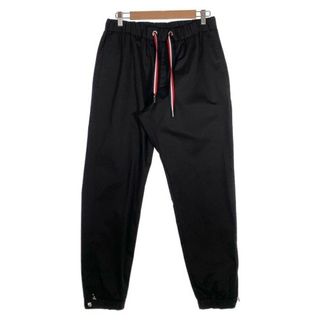 MONCLER - MONCLER モンクレール PANTALONE SPORTIVO ジョガーパンツ ブラック コットン ストレッチ Size 46