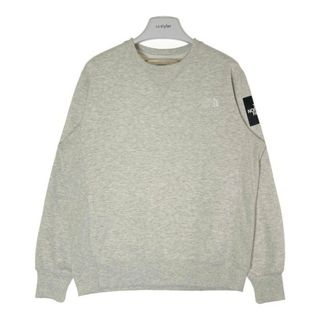 ★THE NORTH FACE ノースフェイス SQUARE LOGO CREW スクエアロゴクルー スウェット トレーナー グレー sizeL