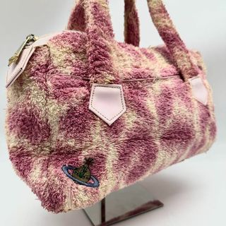 Vivienne Westwood - 【美品✨】ヴィヴィアン レオパード パイル ハンドバッグ ピンク オーブ