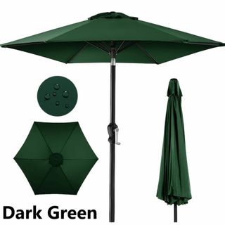 ガーデン パラソル UVカット 228.6cm アウトドア Dark Green(その他)