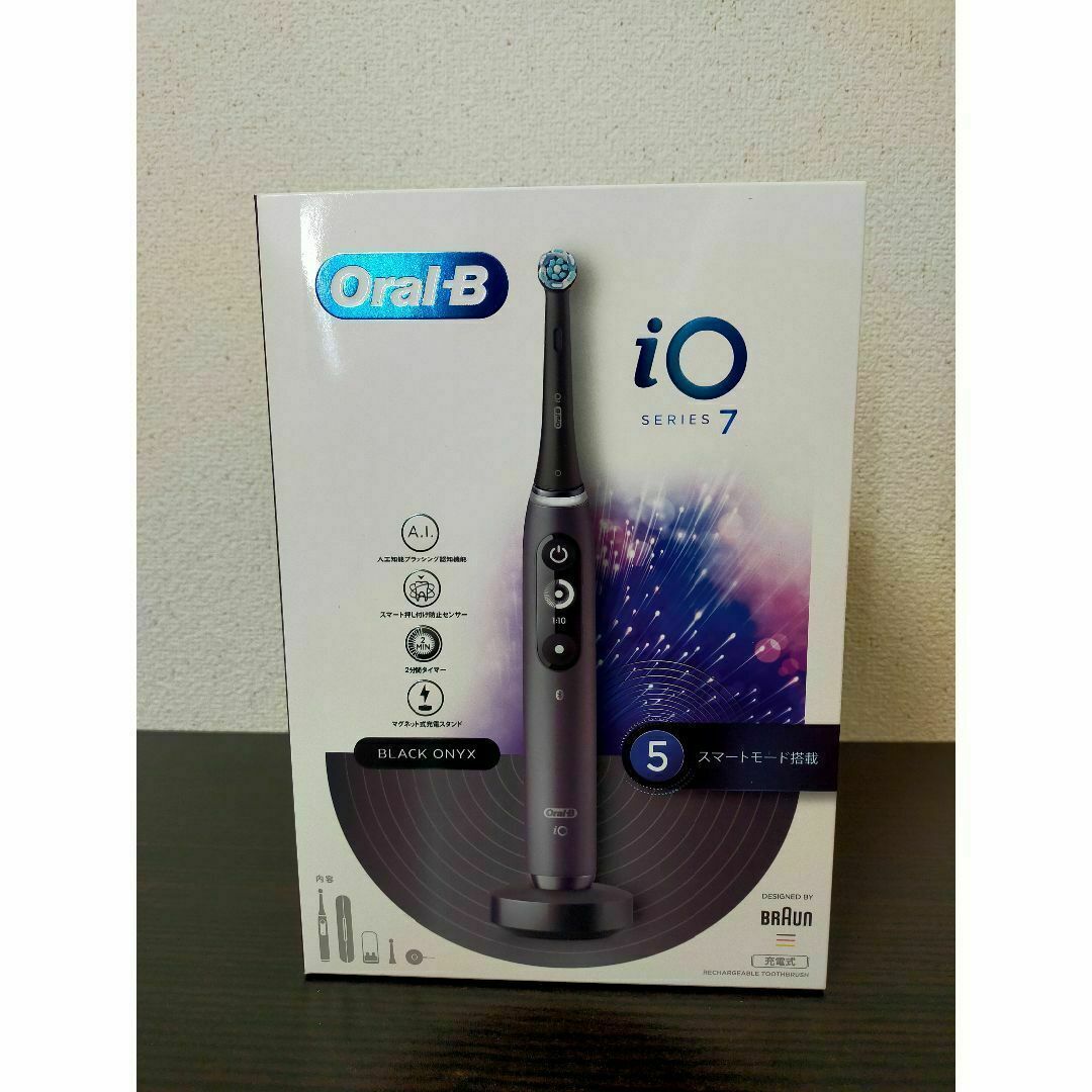 BRAUN - ブラウン iOM72J22BDBK-W オーラルB 電動歯ブラシ