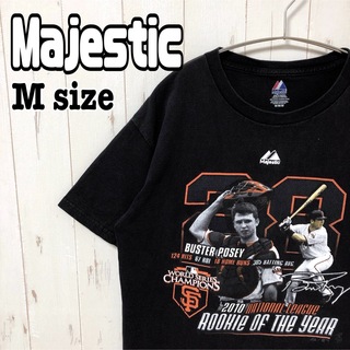 マジェスティック(Majestic)のMajestic マジェスティック MLB 野球 プリントtシャツ 半袖 古着(Tシャツ/カットソー(半袖/袖なし))