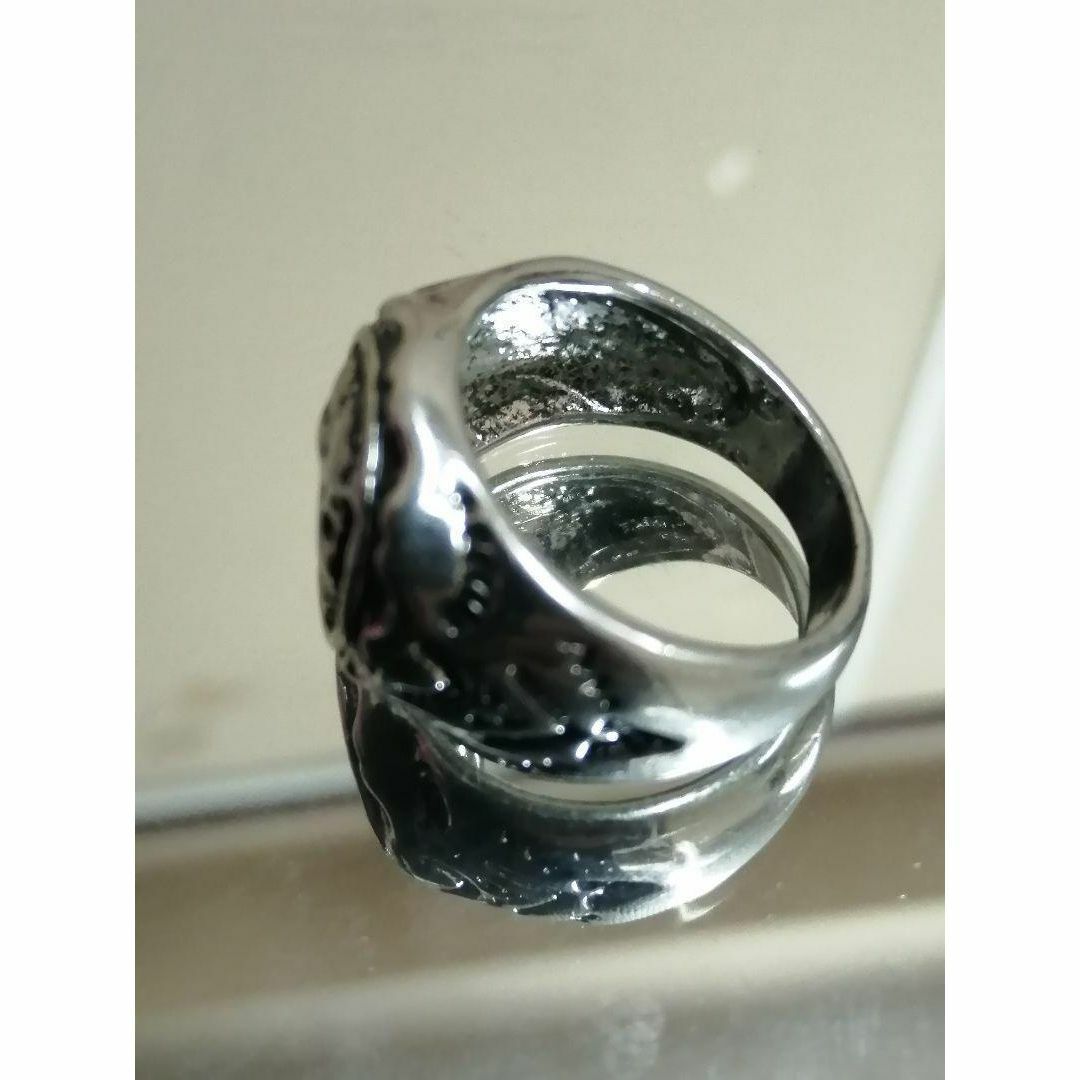 【R182】リング メンズ シルバー アクセサリー  ガイコツ 指輪 22号 メンズのアクセサリー(リング(指輪))の商品写真