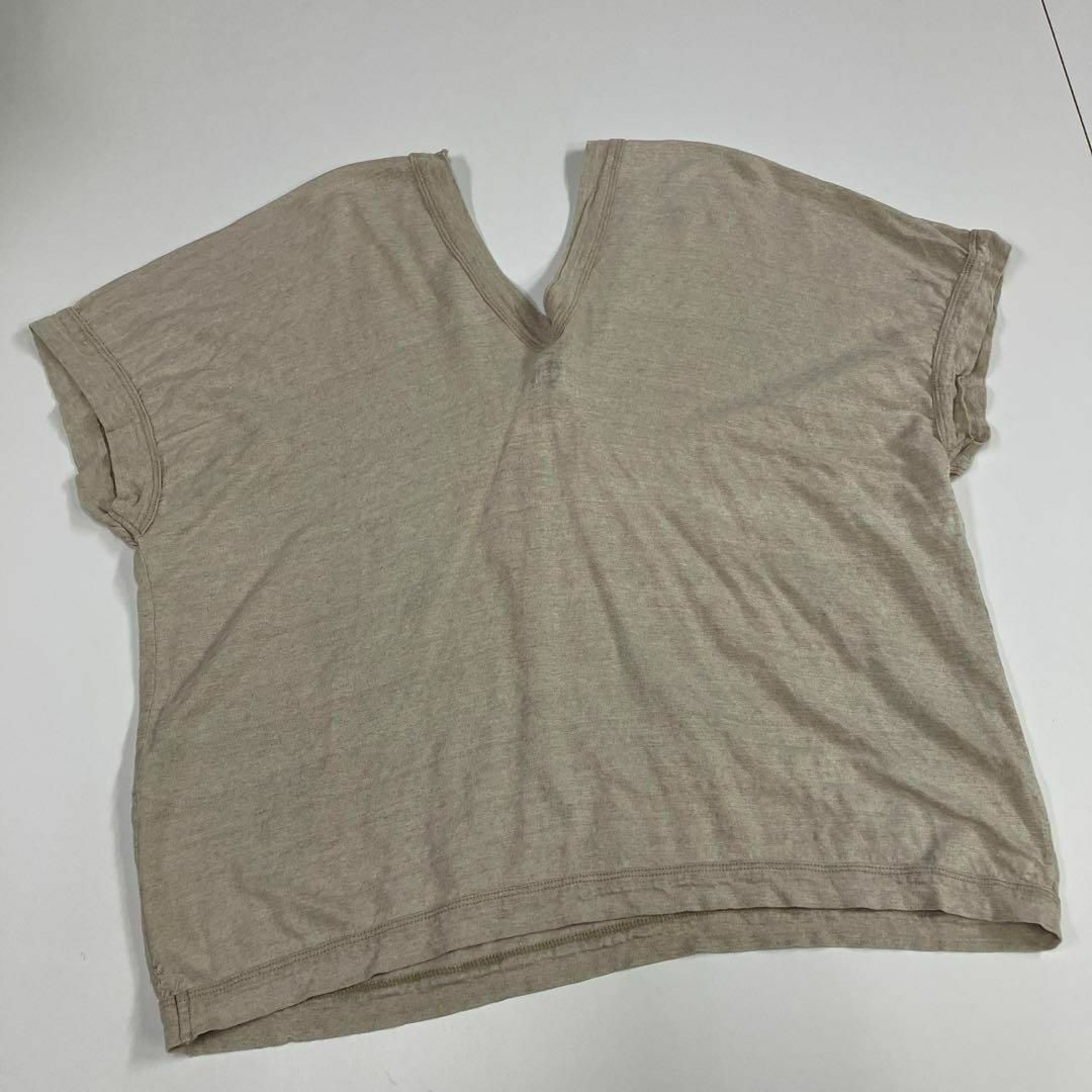 45R(フォーティファイブアール)の45R カットソー　Tシャツ　古着女子　リネン　麻 レディースのトップス(Tシャツ(半袖/袖なし))の商品写真