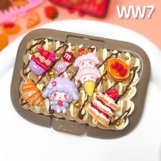 ホイップデコ ワンプッシュ式ウェットシートの蓋 ハンドメイド【 WW7 】(その他)