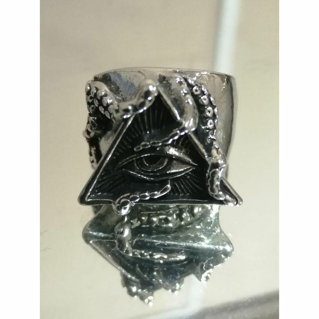 【R205】リング メンズ シルバー アクセサリー フリーメイソン 指輪 24号 メンズのアクセサリー(リング(指輪))の商品写真