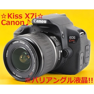 キヤノン(Canon)の美品 Canon キャノン EOS Kiss X7i 自撮りOK #6622(デジタル一眼)