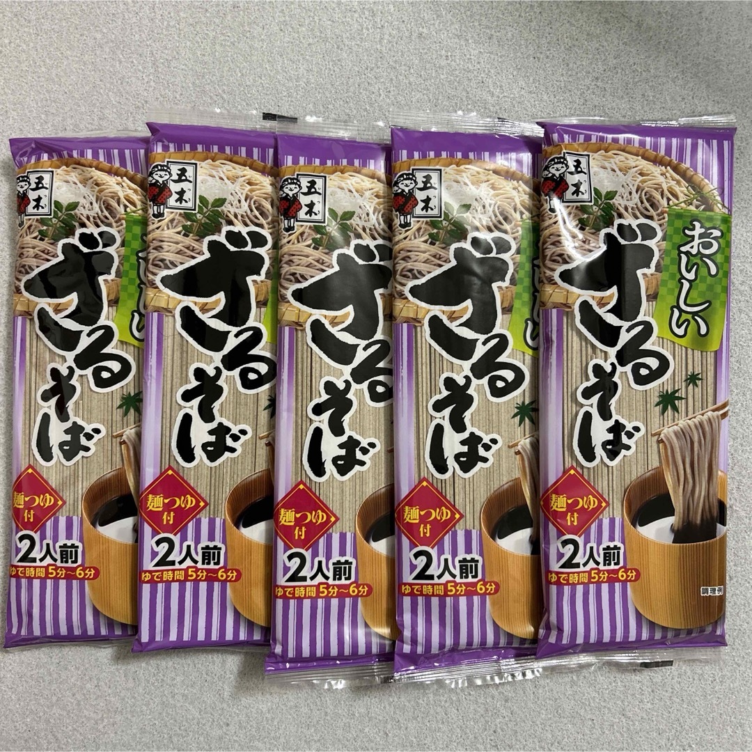 五木食品(イツキショクヒン)の五木食品 おいしいざるそば 麺つゆ付 2人前×5個セット 蕎麦 食品/飲料/酒の食品(麺類)の商品写真