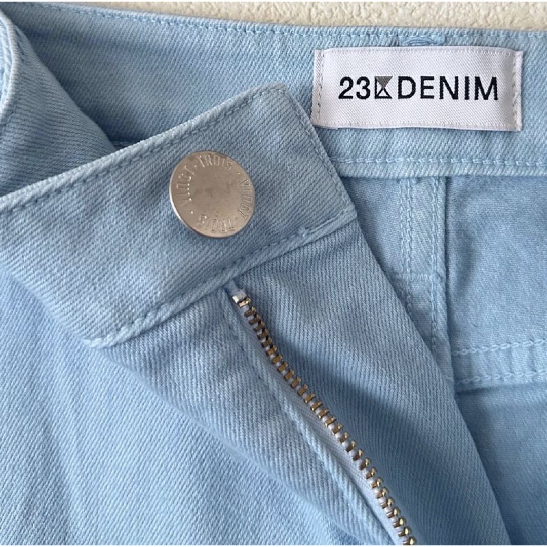 23区(ニジュウサンク)の大きいサイズ48＊２３区 DENIM 限定 デニムスカート＊自由区組曲ICB レディースのスカート(ひざ丈スカート)の商品写真