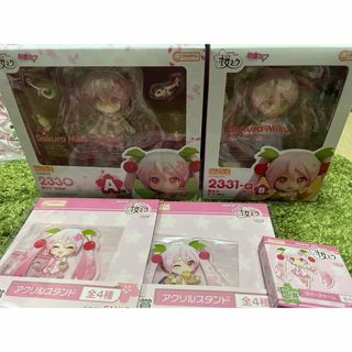 グッドスマイルカンパニー(GOOD SMILE COMPANY)のグッスマくじ　桜ミク　A賞B賞セット　ねんどろいど  2024(キャラクターグッズ)