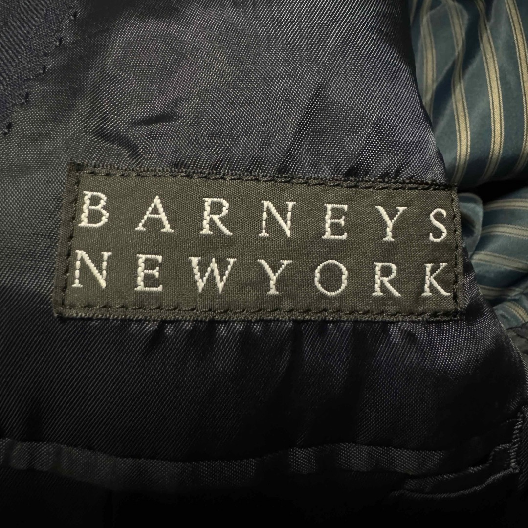 BARNEYS NEW YORK(バーニーズニューヨーク)のBARNEYS NEWYORK セットアップスーツ ストライプ ネイビー 50 メンズのスーツ(セットアップ)の商品写真