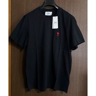 マルタンマルジェラ(Maison Martin Margiela)の黒L新品 AMI Paris アミ レディース グラフィック ロゴ Tシャツ(Tシャツ(半袖/袖なし))