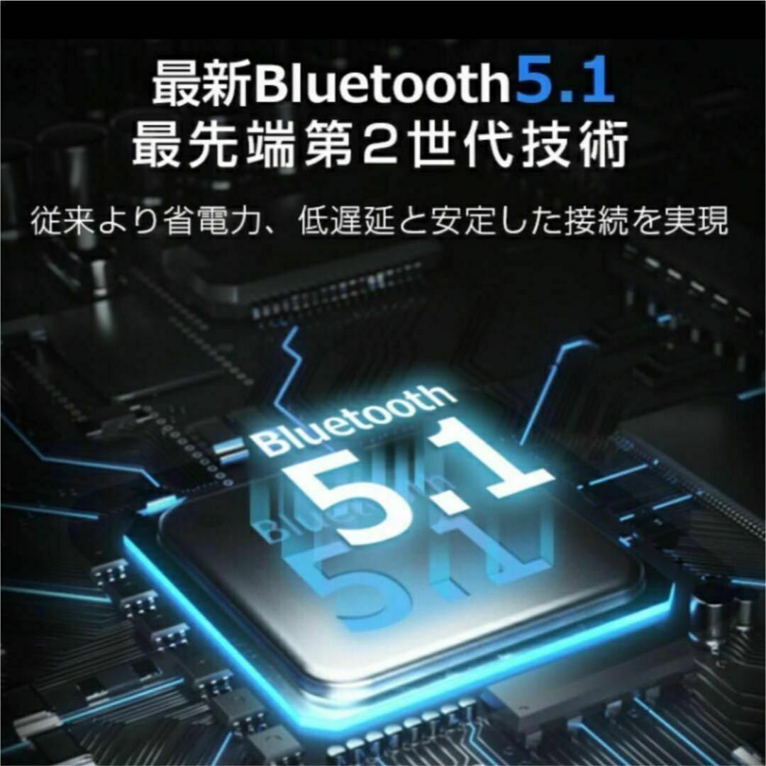 ワイヤレスイヤホン　Bluetooth　ヘッドセット超長時間36時間通話✨ スマホ/家電/カメラのオーディオ機器(ヘッドフォン/イヤフォン)の商品写真