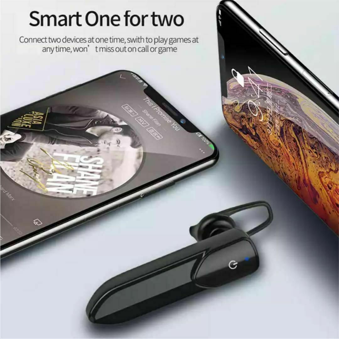 ワイヤレスイヤホン　Bluetooth　ヘッドセット超長時間36時間通話✨ スマホ/家電/カメラのオーディオ機器(ヘッドフォン/イヤフォン)の商品写真