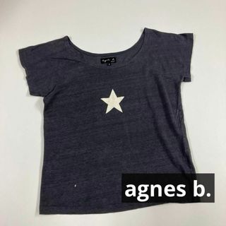 アニエスベー(agnes b.)のアニエスベー　カットソー　Tシャツ　古着女子　スター　星　グレー　オールド(Tシャツ(半袖/袖なし))